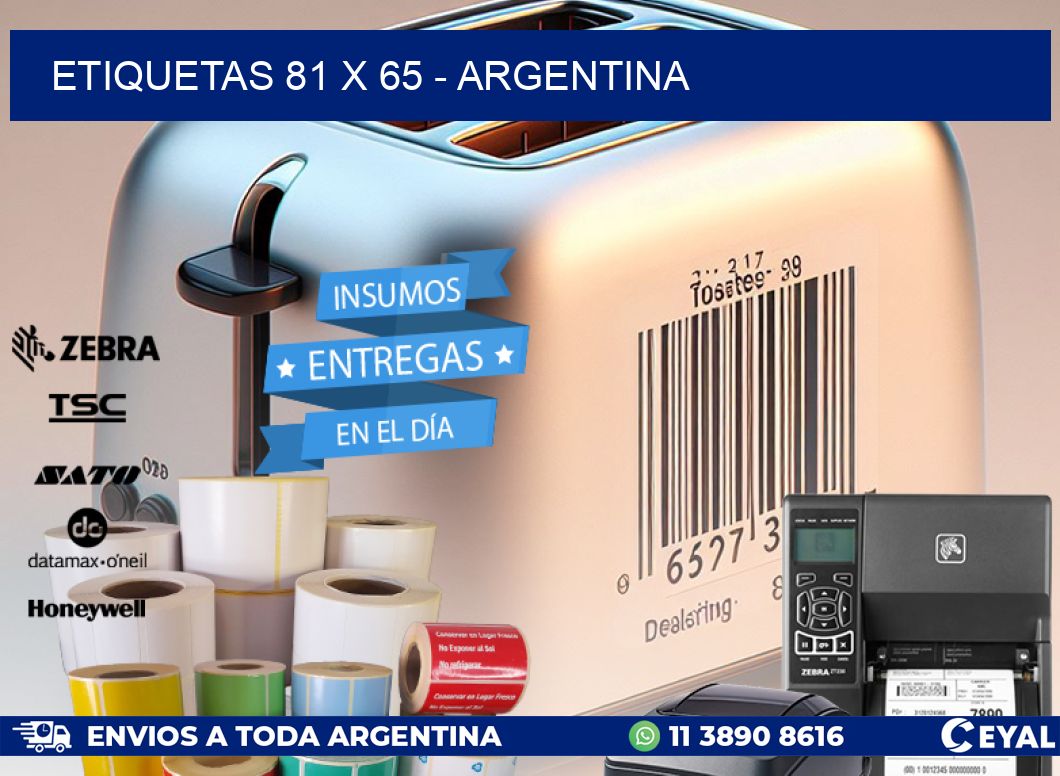 ETIQUETAS 81 x 65 - ARGENTINA