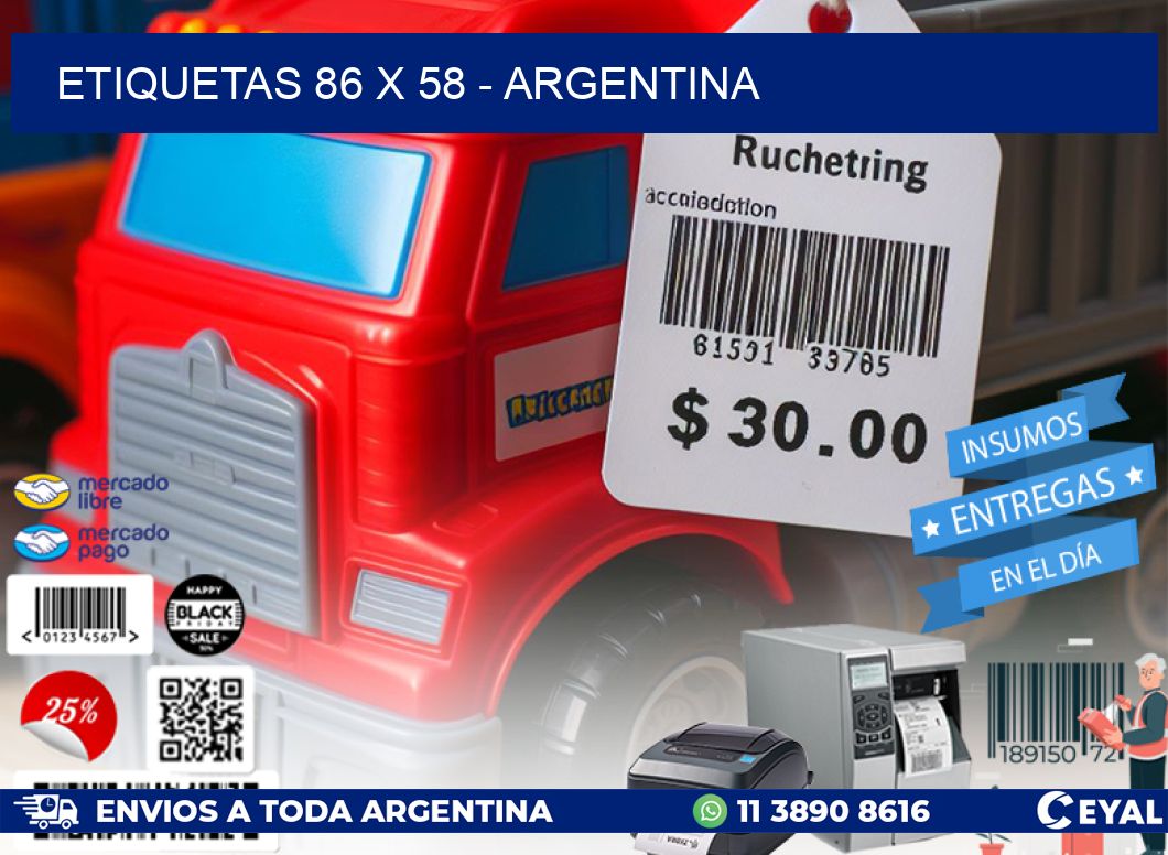 ETIQUETAS 86 x 58 - ARGENTINA