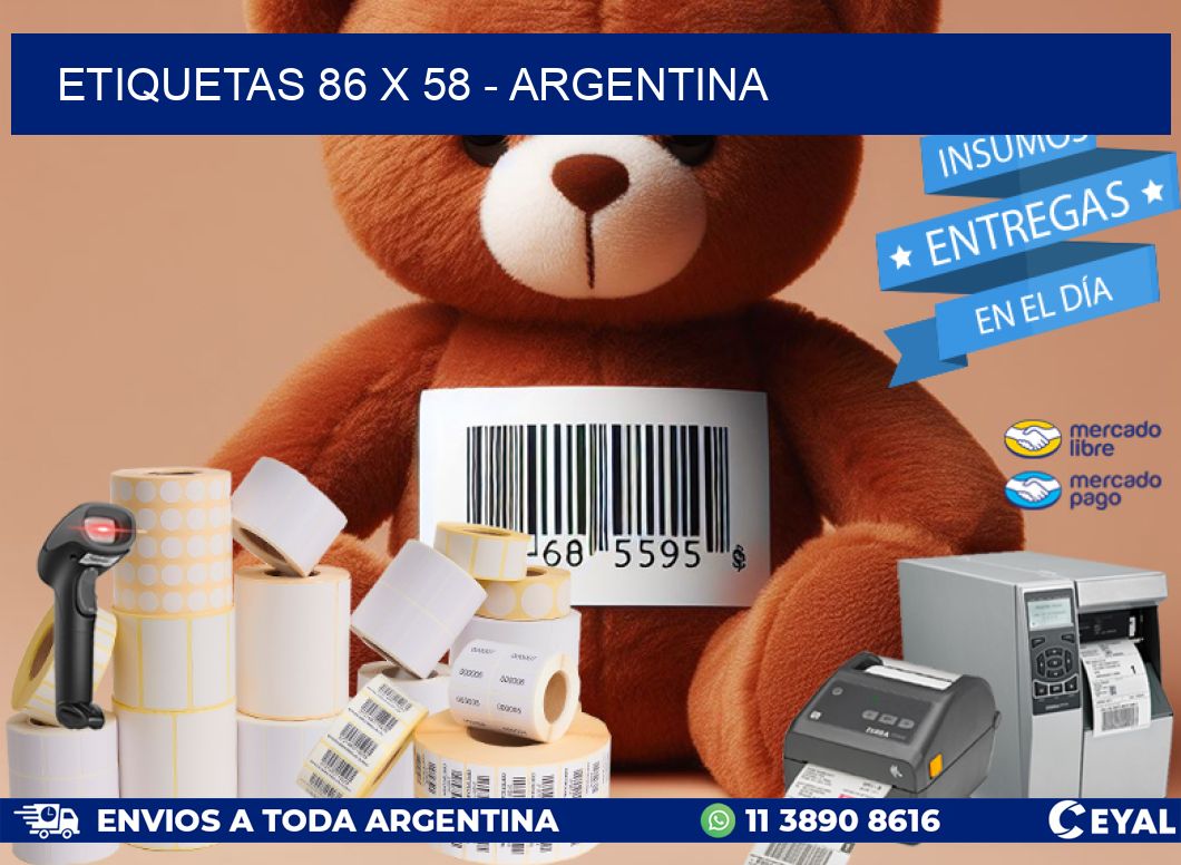ETIQUETAS 86 x 58 - ARGENTINA