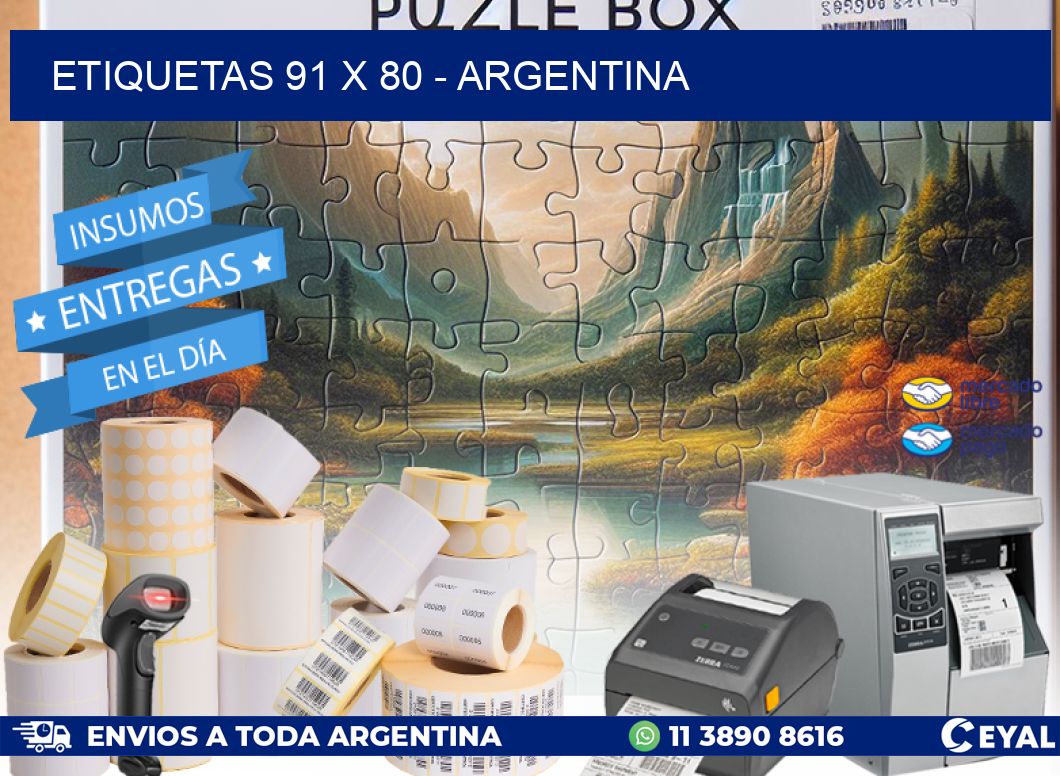 ETIQUETAS 91 x 80 - ARGENTINA