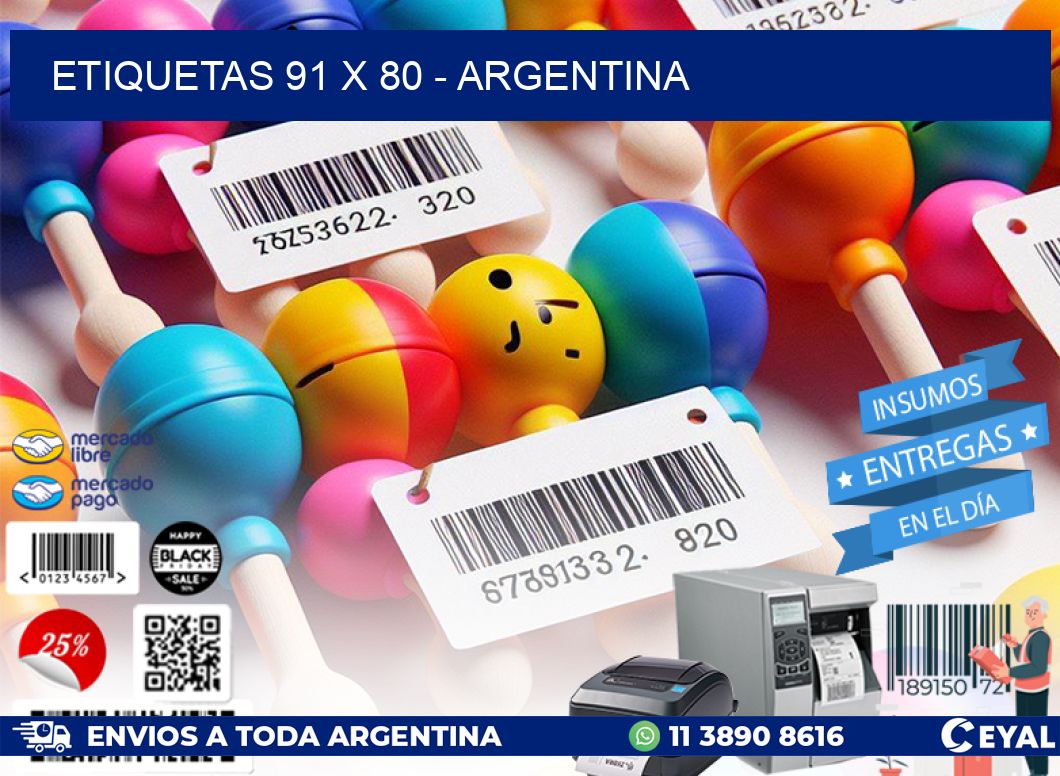 ETIQUETAS 91 x 80 - ARGENTINA