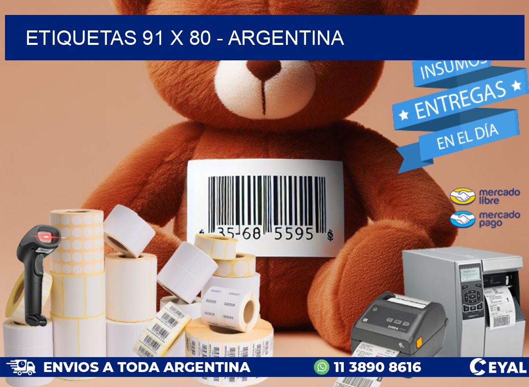 ETIQUETAS 91 x 80 - ARGENTINA