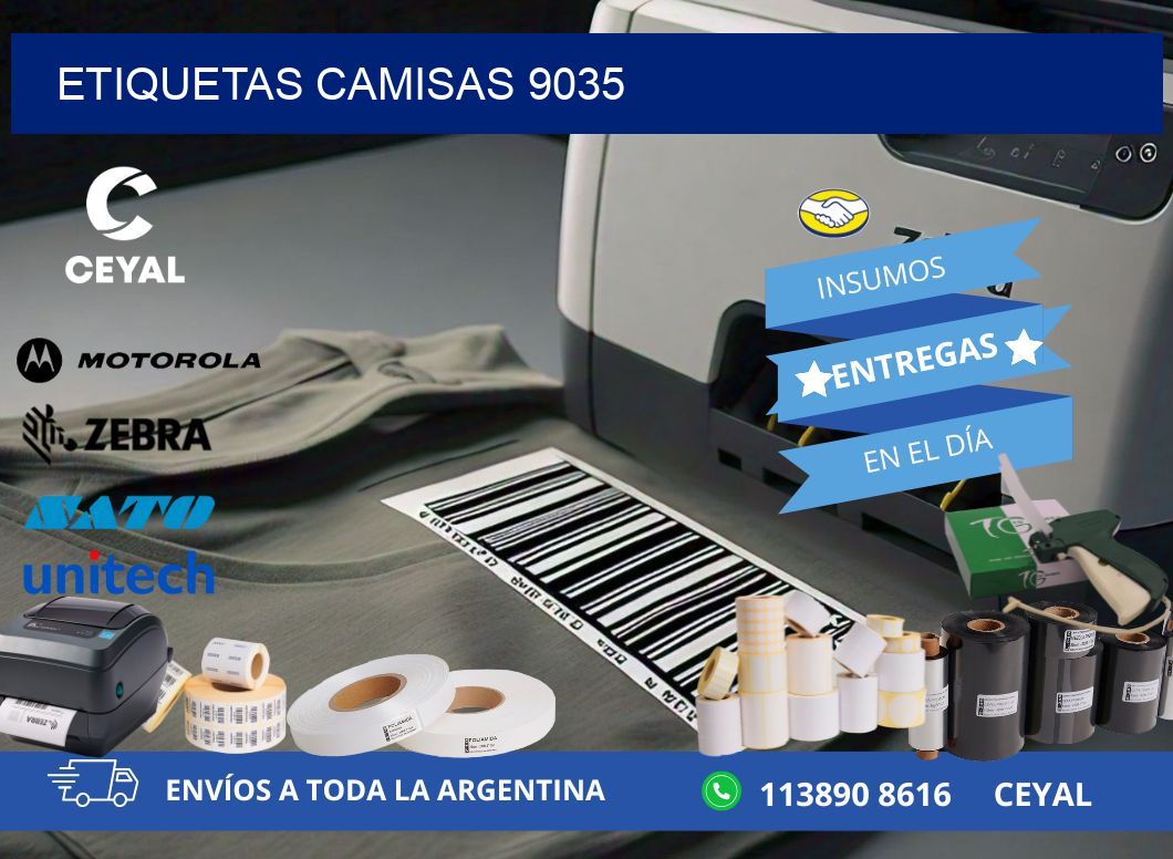 ETIQUETAS CAMISAS 9035