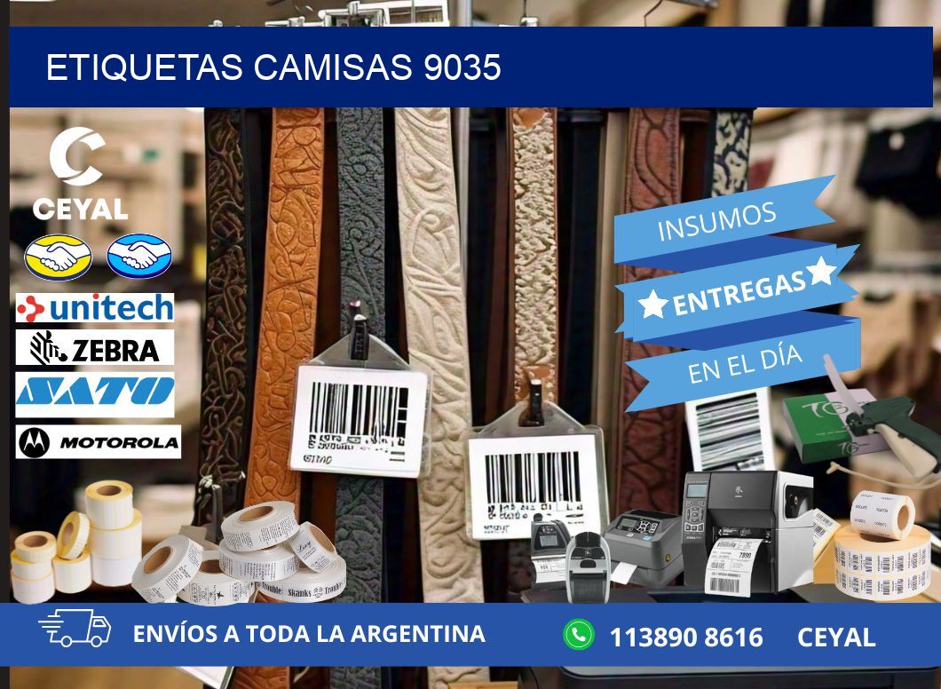 ETIQUETAS CAMISAS 9035