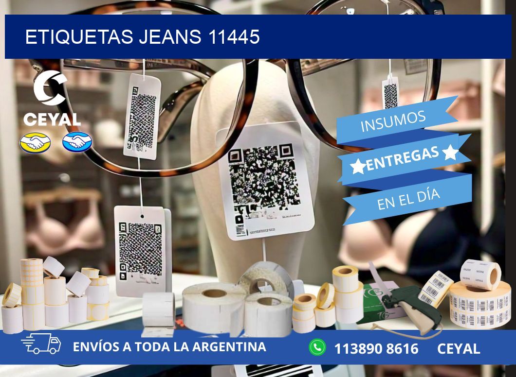 ETIQUETAS JEANS 11445