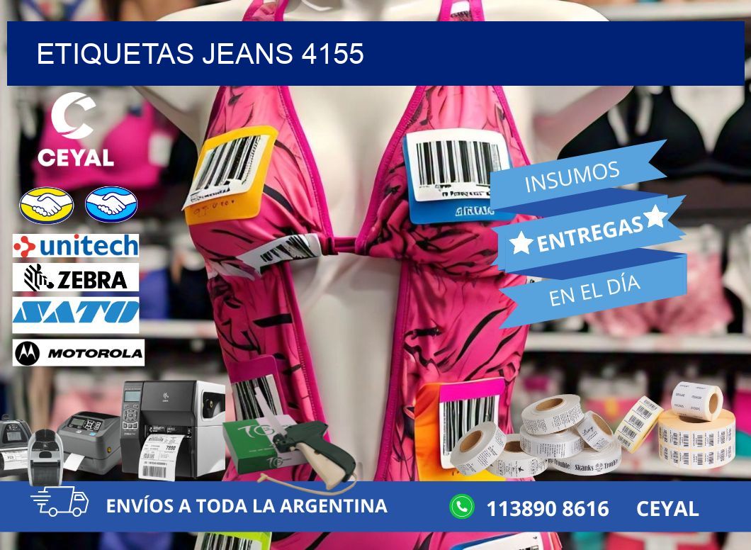 ETIQUETAS JEANS 4155