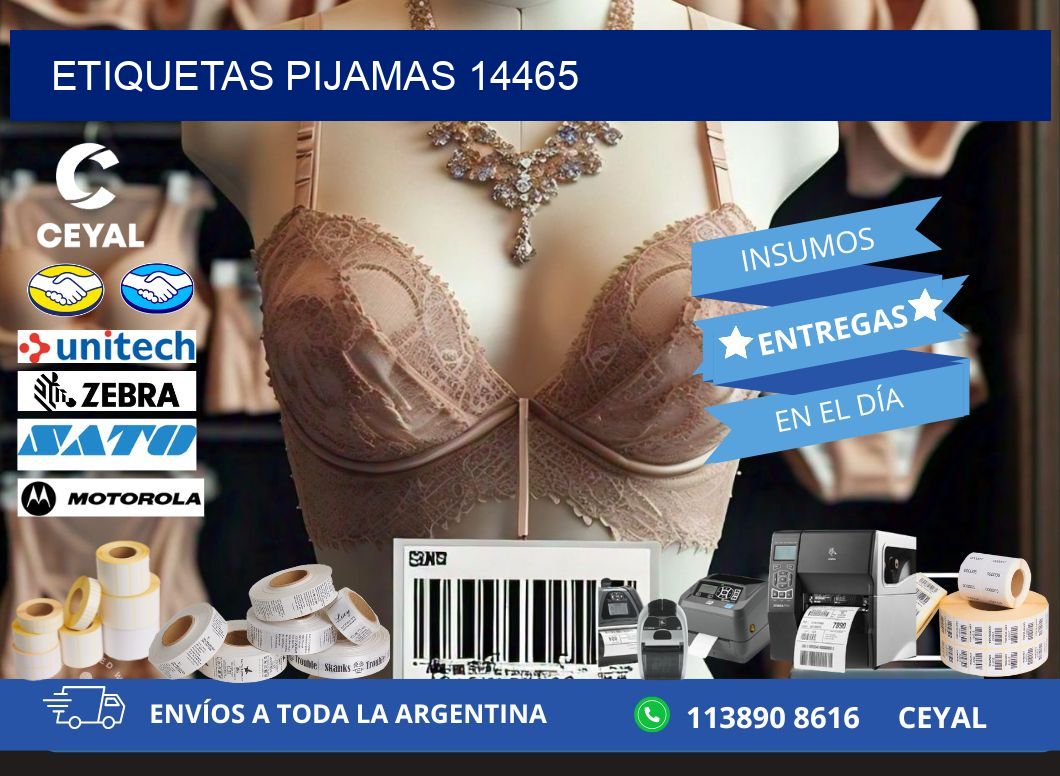 ETIQUETAS PIJAMAS 14465