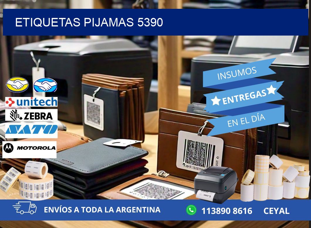 ETIQUETAS PIJAMAS 5390