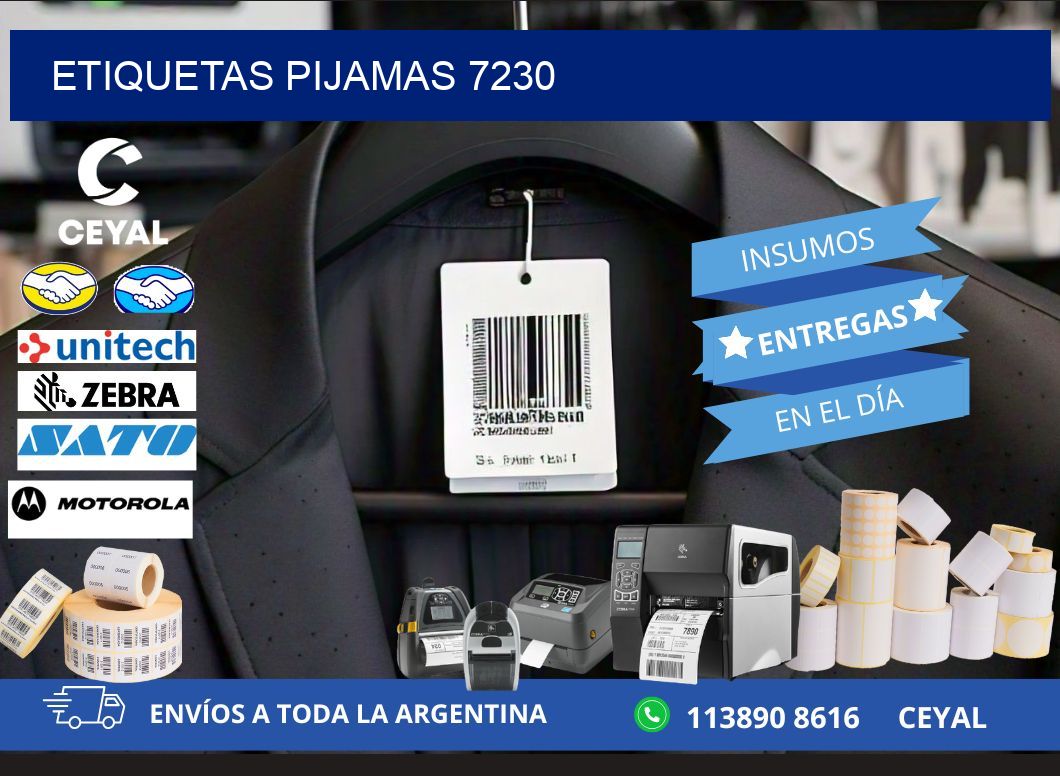 ETIQUETAS PIJAMAS 7230