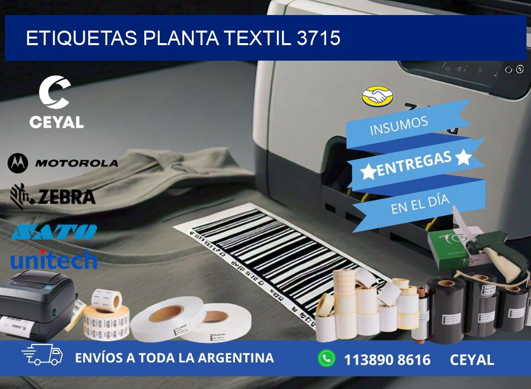 ETIQUETAS PLANTA TEXTIL 3715