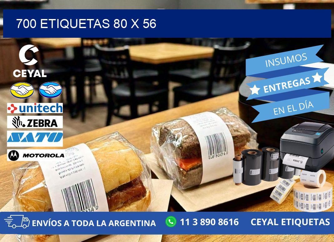 700 ETIQUETAS 80 x 56