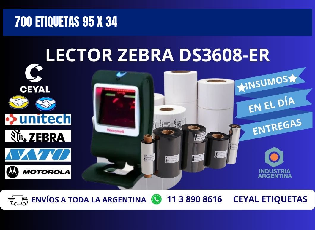 700 ETIQUETAS 95 x 34