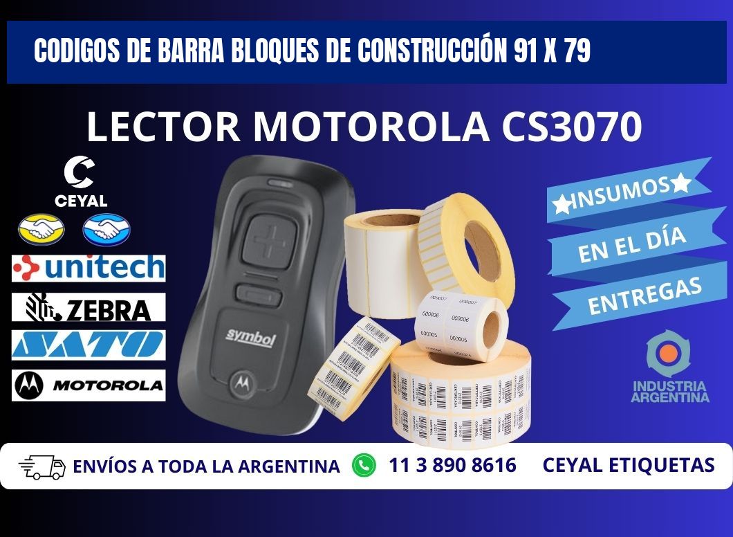CODIGOS DE BARRA BLOQUES DE CONSTRUCCIÓN 91 x 79