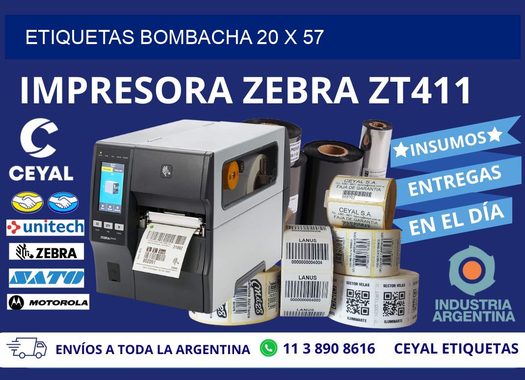 ETIQUETAS BOMBACHA 20 x 57