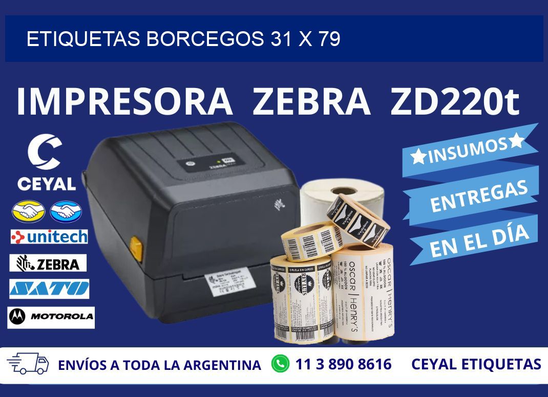 ETIQUETAS BORCEGOS 31 x 79