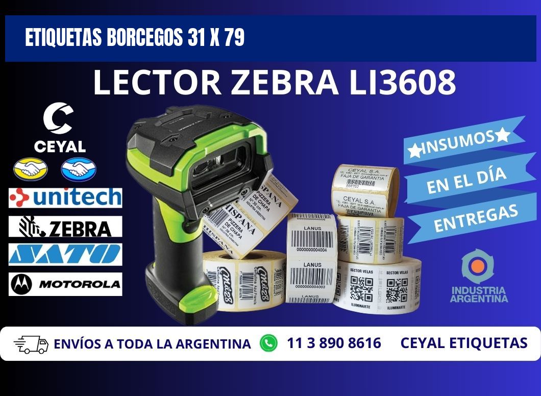 ETIQUETAS BORCEGOS 31 x 79