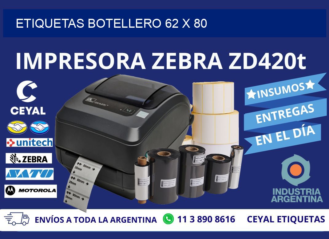 ETIQUETAS BOTELLERO 62 x 80