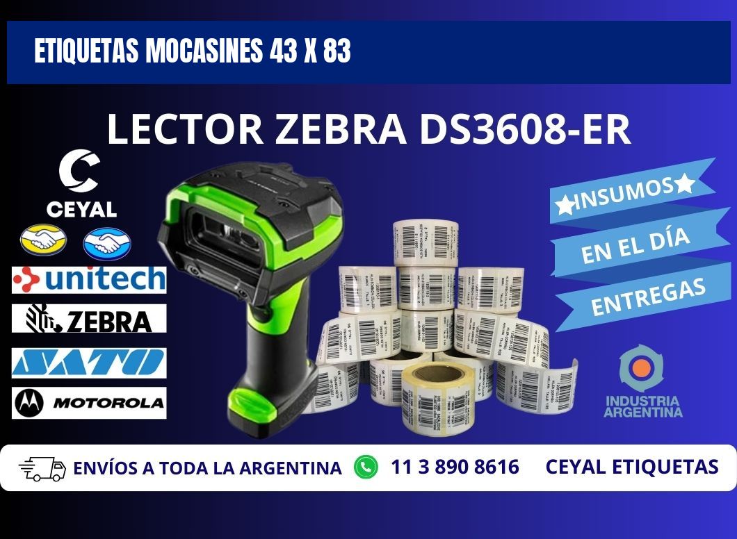 ETIQUETAS MOCASINES 43 x 83