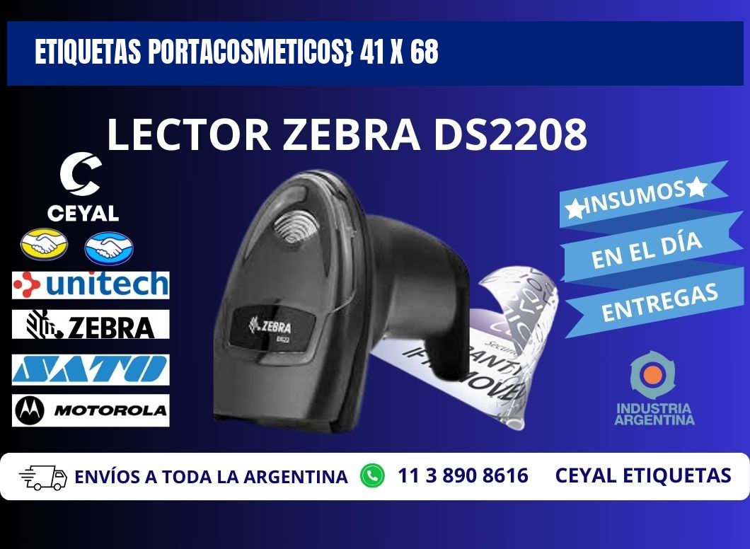 ETIQUETAS PORTACOSMETICOS} 41 x 68