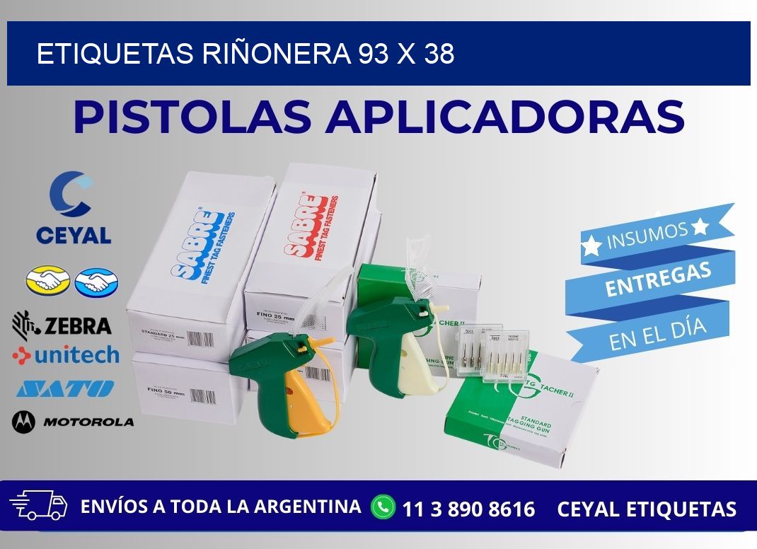 ETIQUETAS RIÑONERA 93 x 38