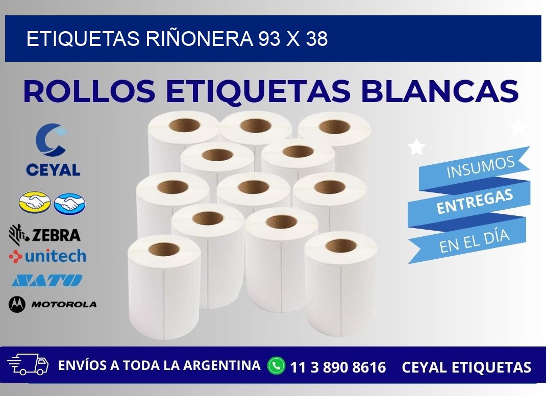 ETIQUETAS RIÑONERA 93 x 38