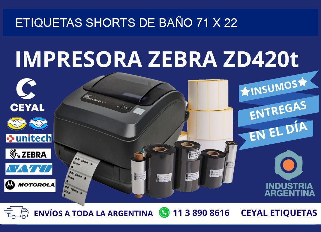 ETIQUETAS SHORTS DE BAÑO 71 x 22