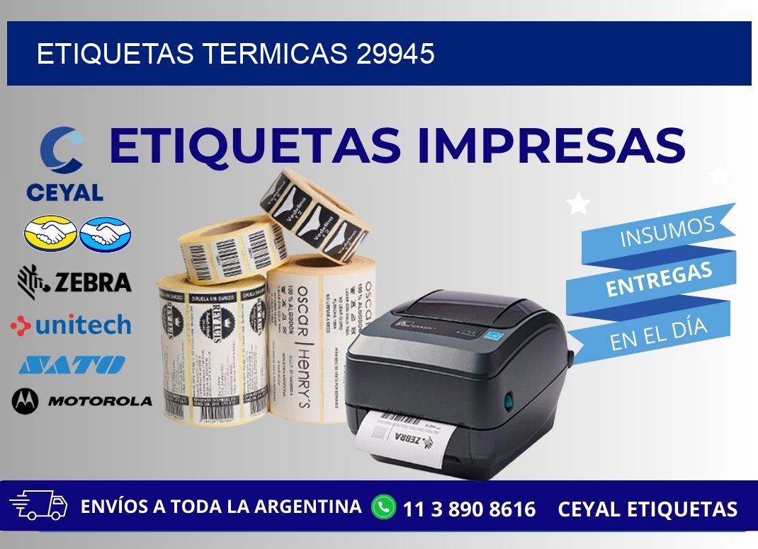 ETIQUETAS TERMICAS 29945