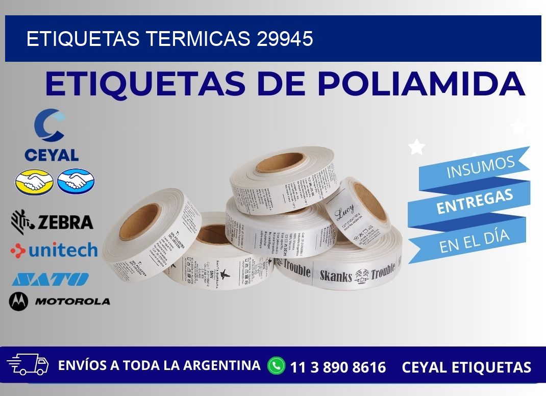 ETIQUETAS TERMICAS 29945