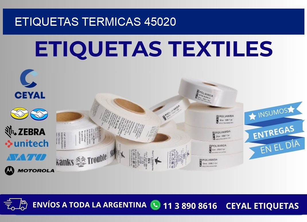 ETIQUETAS TERMICAS 45020