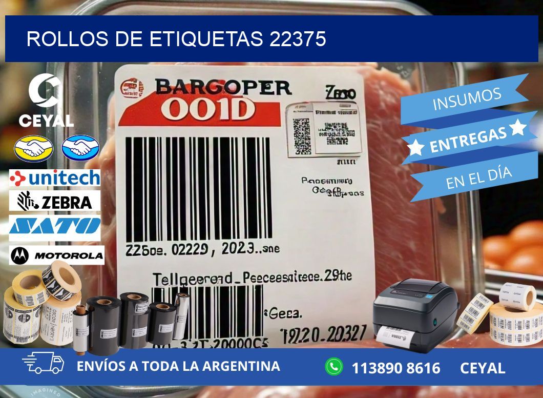 ROLLOS DE ETIQUETAS 22375