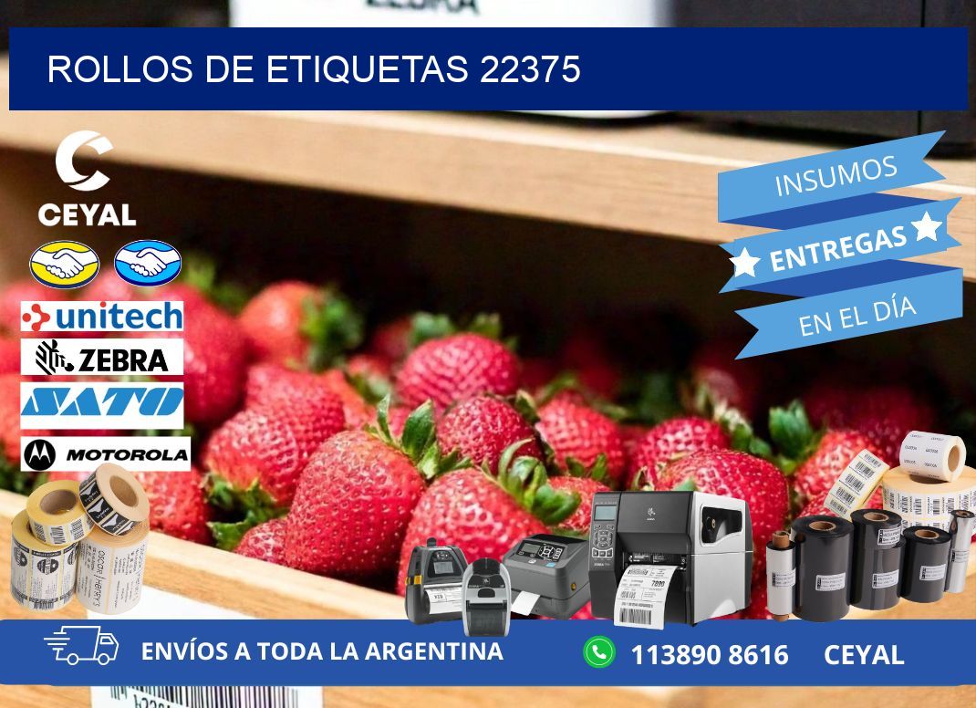 ROLLOS DE ETIQUETAS 22375
