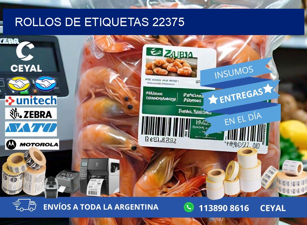 ROLLOS DE ETIQUETAS 22375