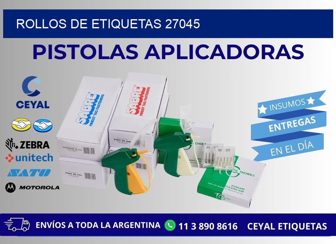 ROLLOS DE ETIQUETAS 27045