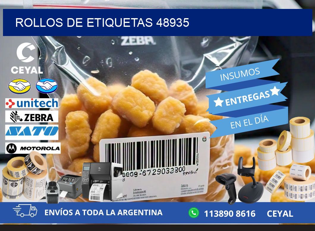 ROLLOS DE ETIQUETAS 48935