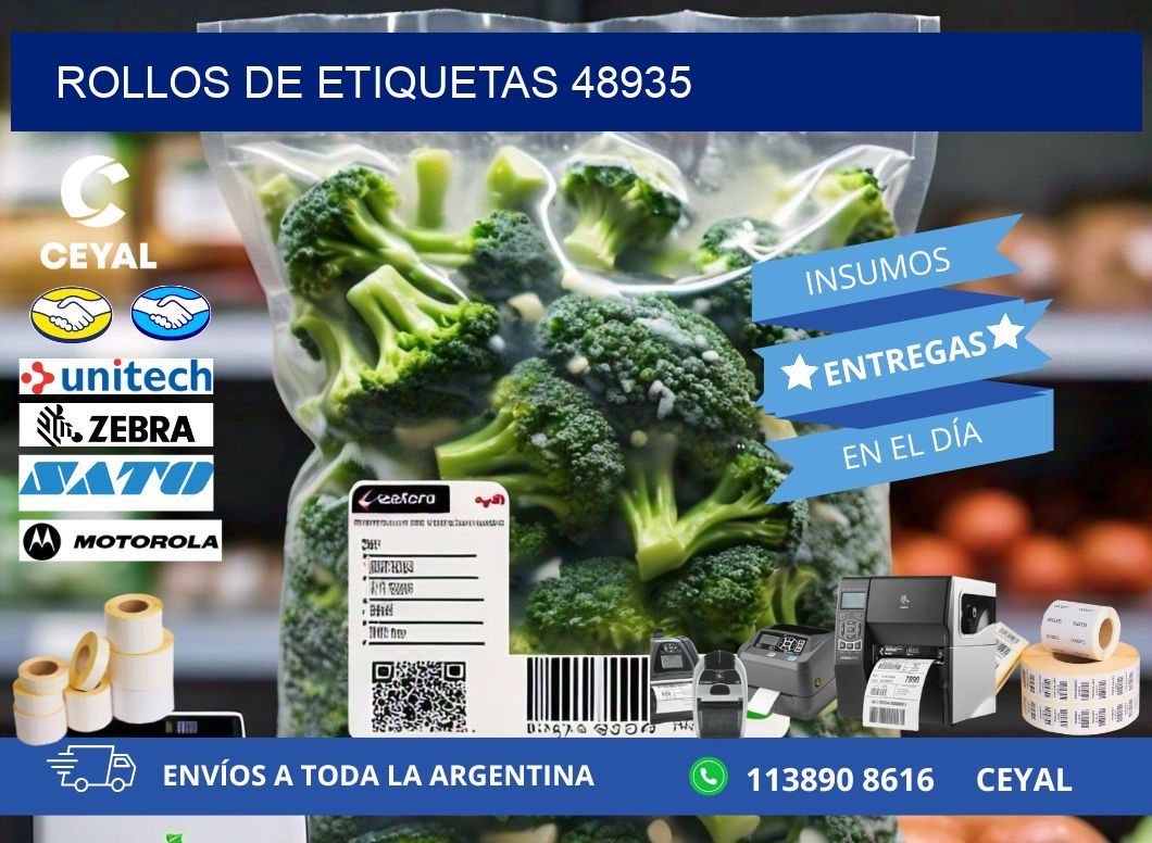 ROLLOS DE ETIQUETAS 48935