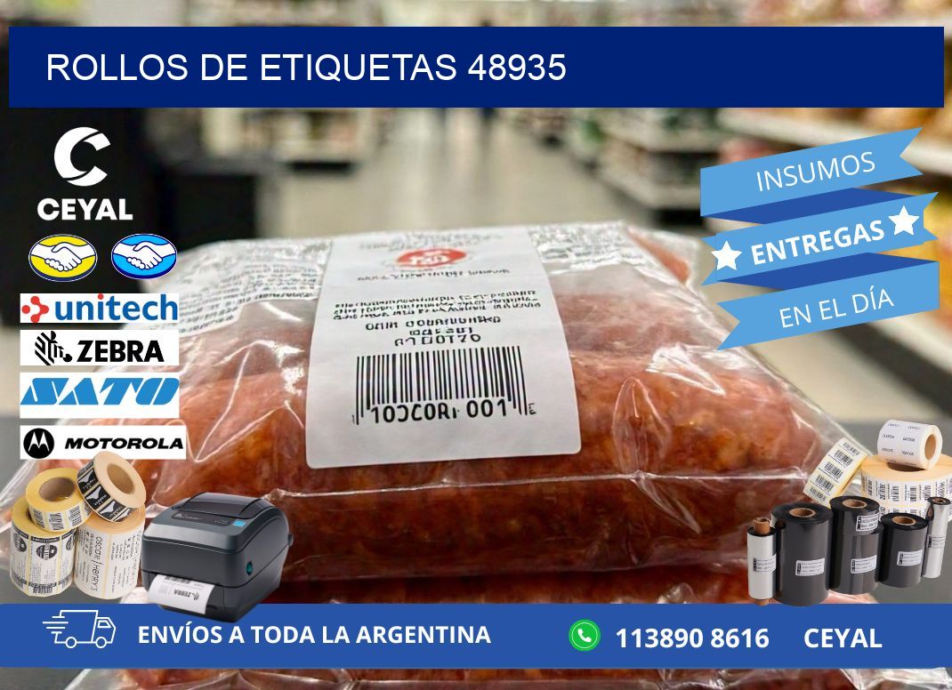ROLLOS DE ETIQUETAS 48935