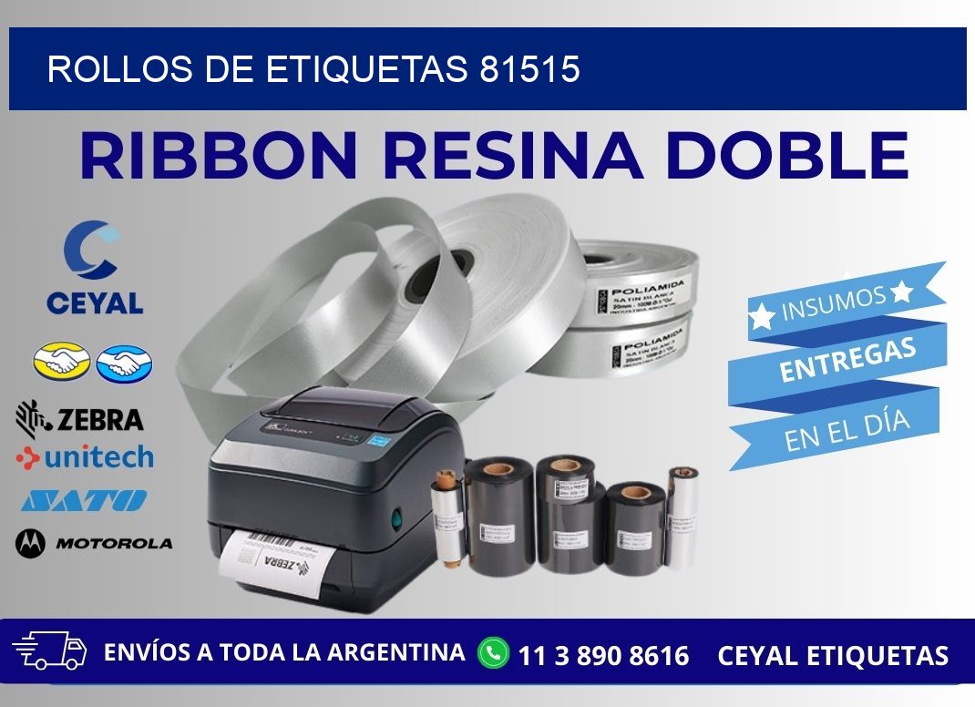 ROLLOS DE ETIQUETAS 81515