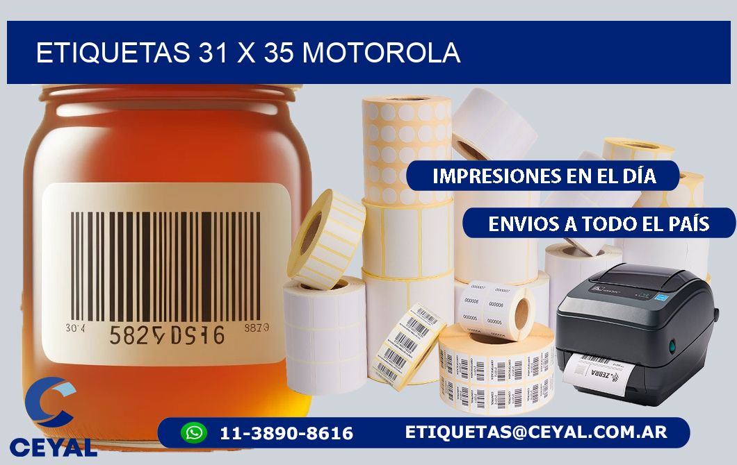 ETIQUETAS 31 x 35 MOTOROLA