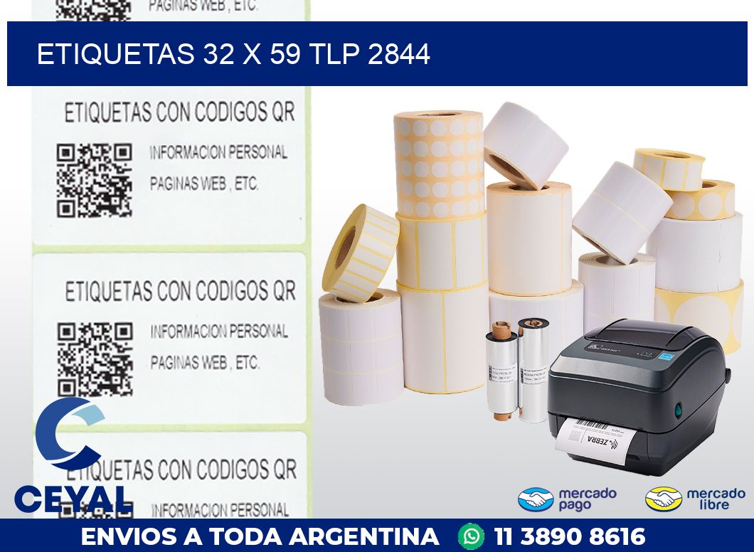 ETIQUETAS 32 x 59 TLP 2844