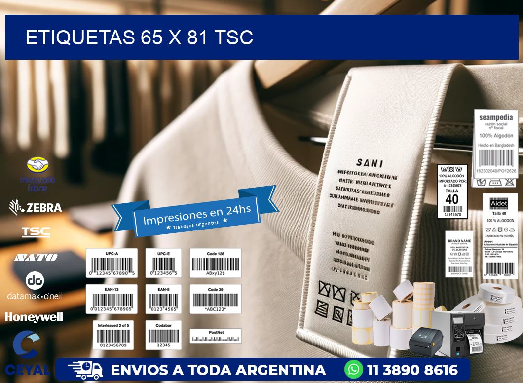 ETIQUETAS 65 x 81 TSC