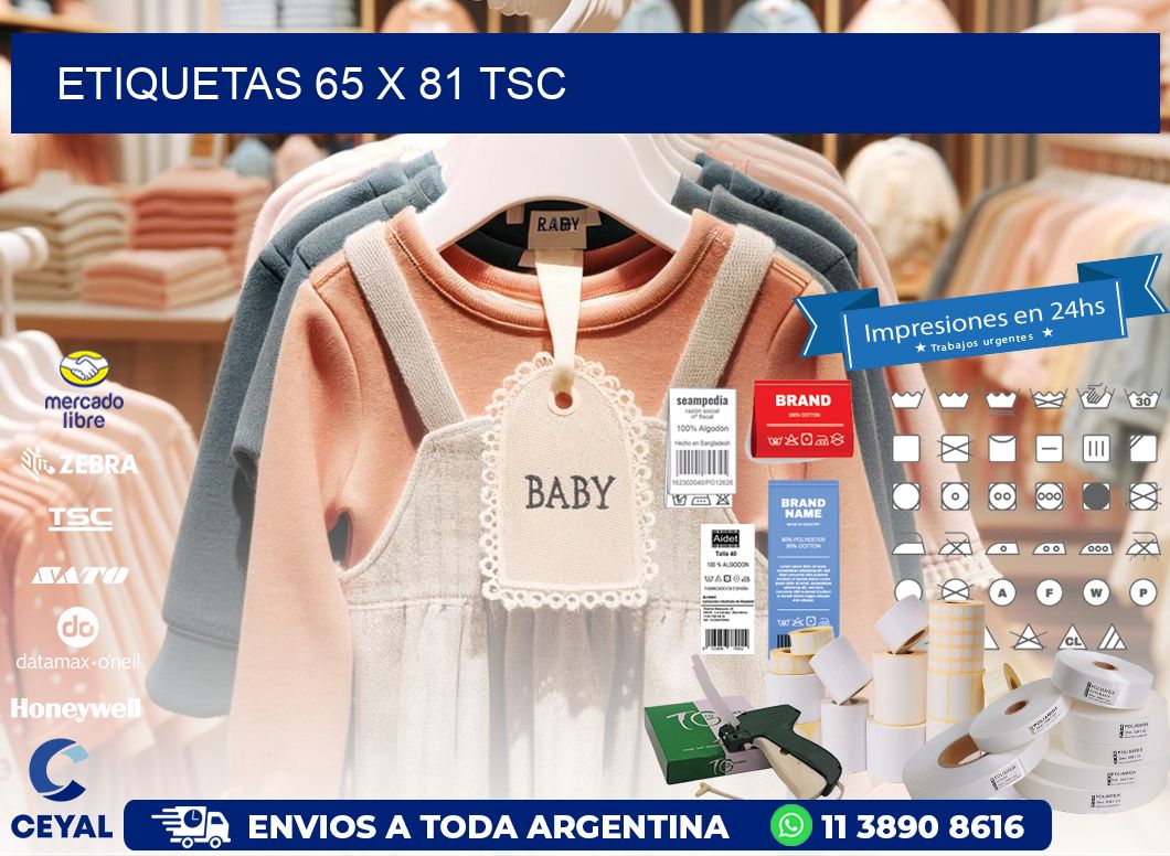 ETIQUETAS 65 x 81 TSC