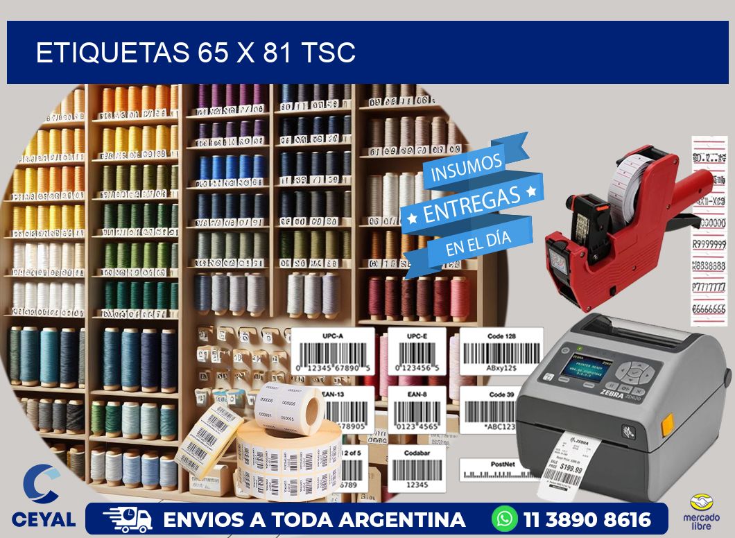 ETIQUETAS 65 x 81 TSC