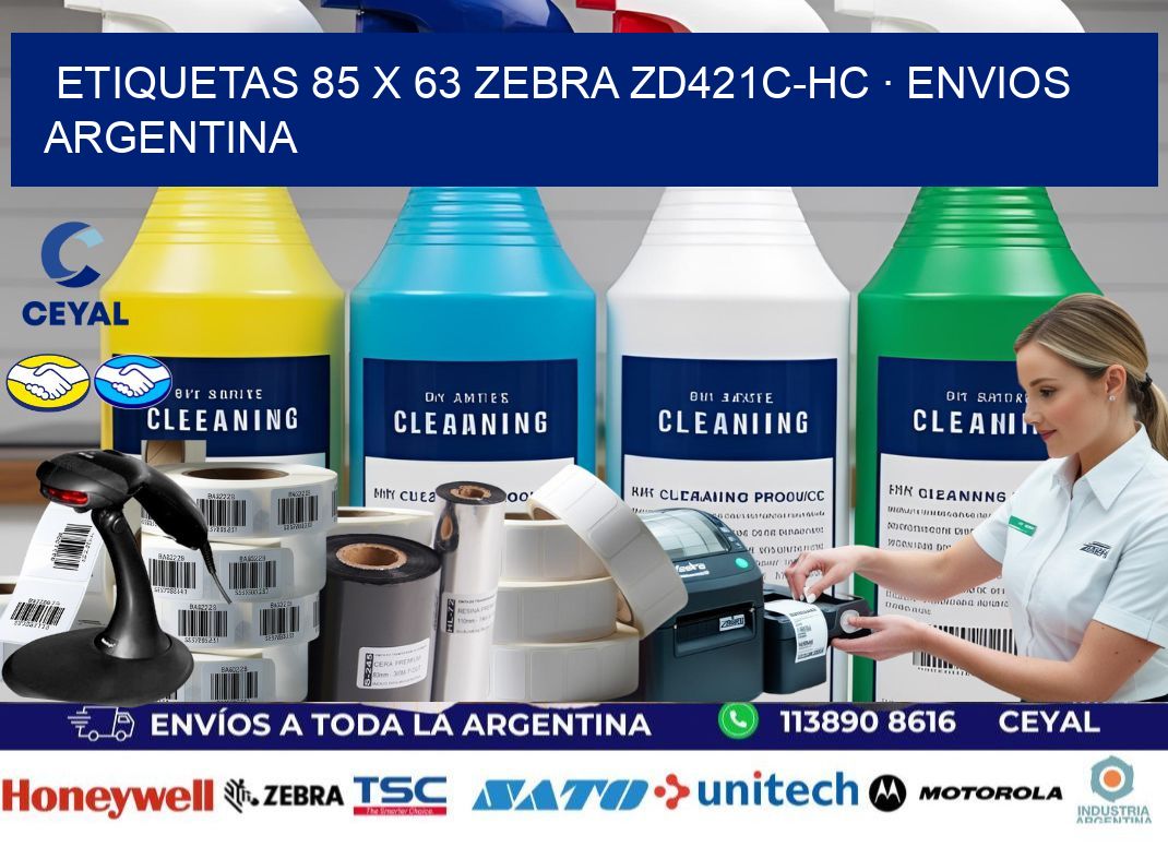 ETIQUETAS 85 x 63 ZEBRA ZD421C-HC · ENVIOS ARGENTINA