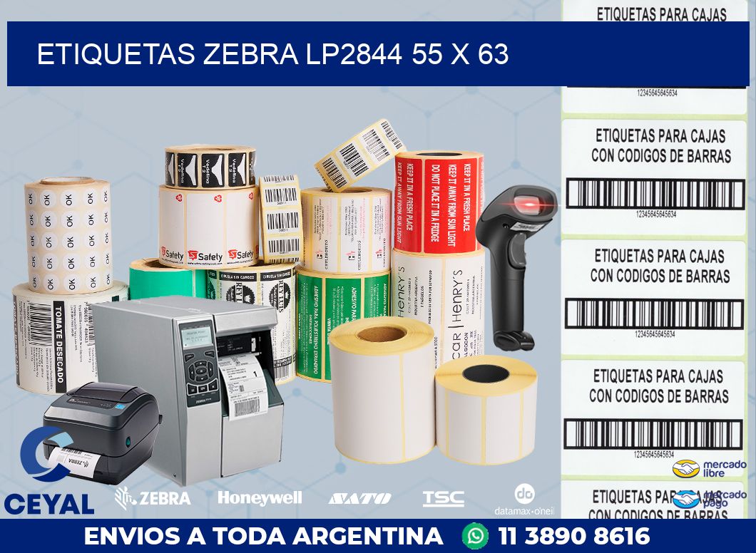 ETIQUETAS Zebra LP2844 55 x 63
