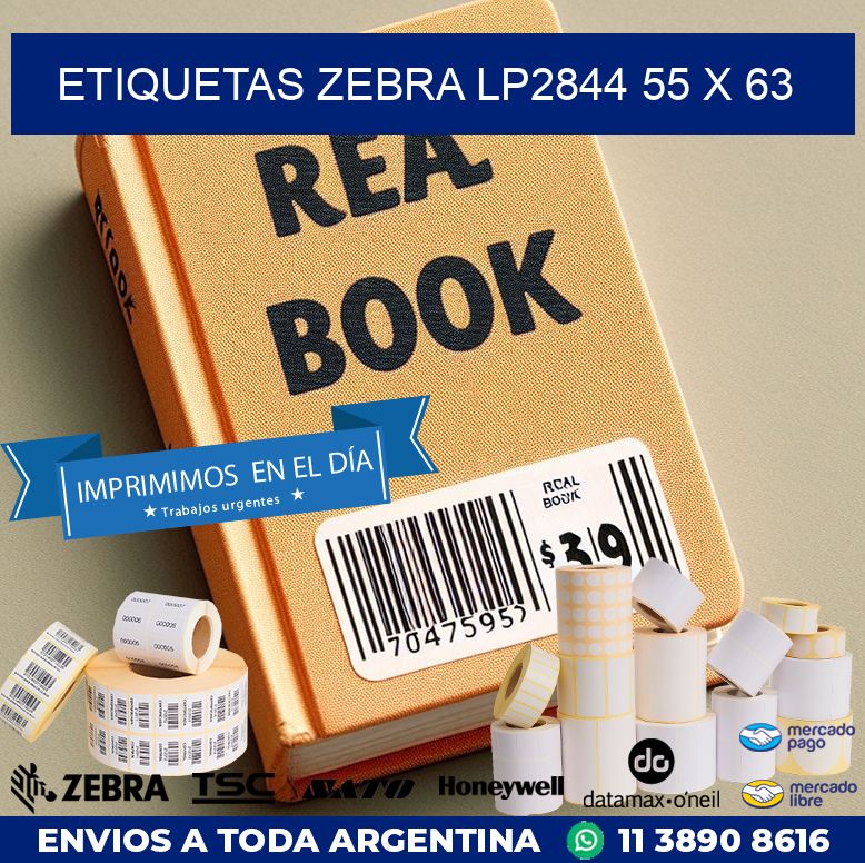 ETIQUETAS Zebra LP2844 55 x 63