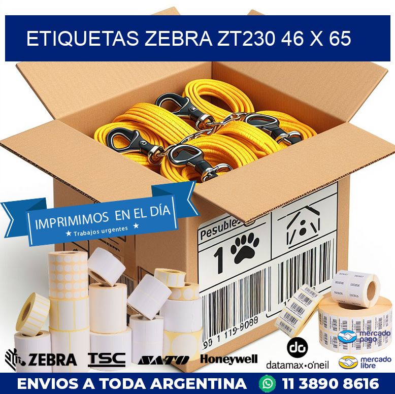 ETIQUETAS Zebra ZT230 46 x 65
