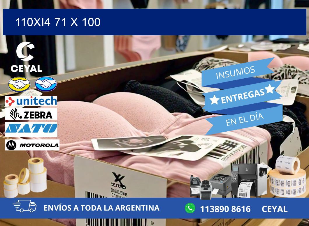 110Xi4 71 x 100