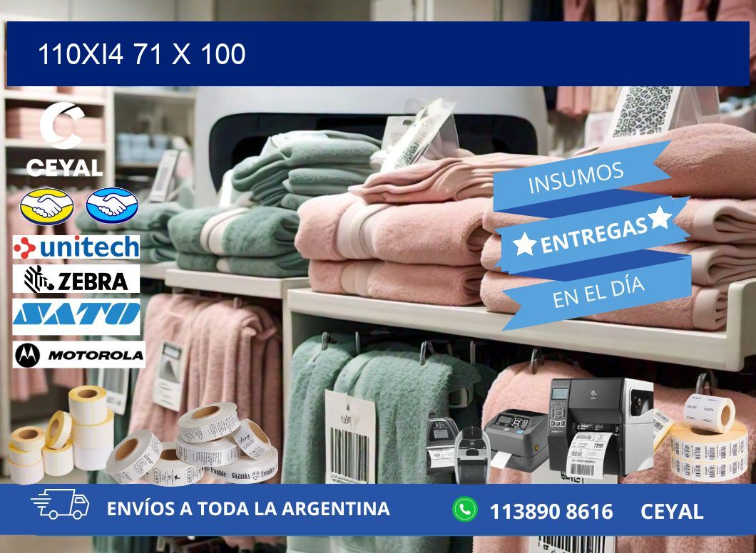 110Xi4 71 x 100