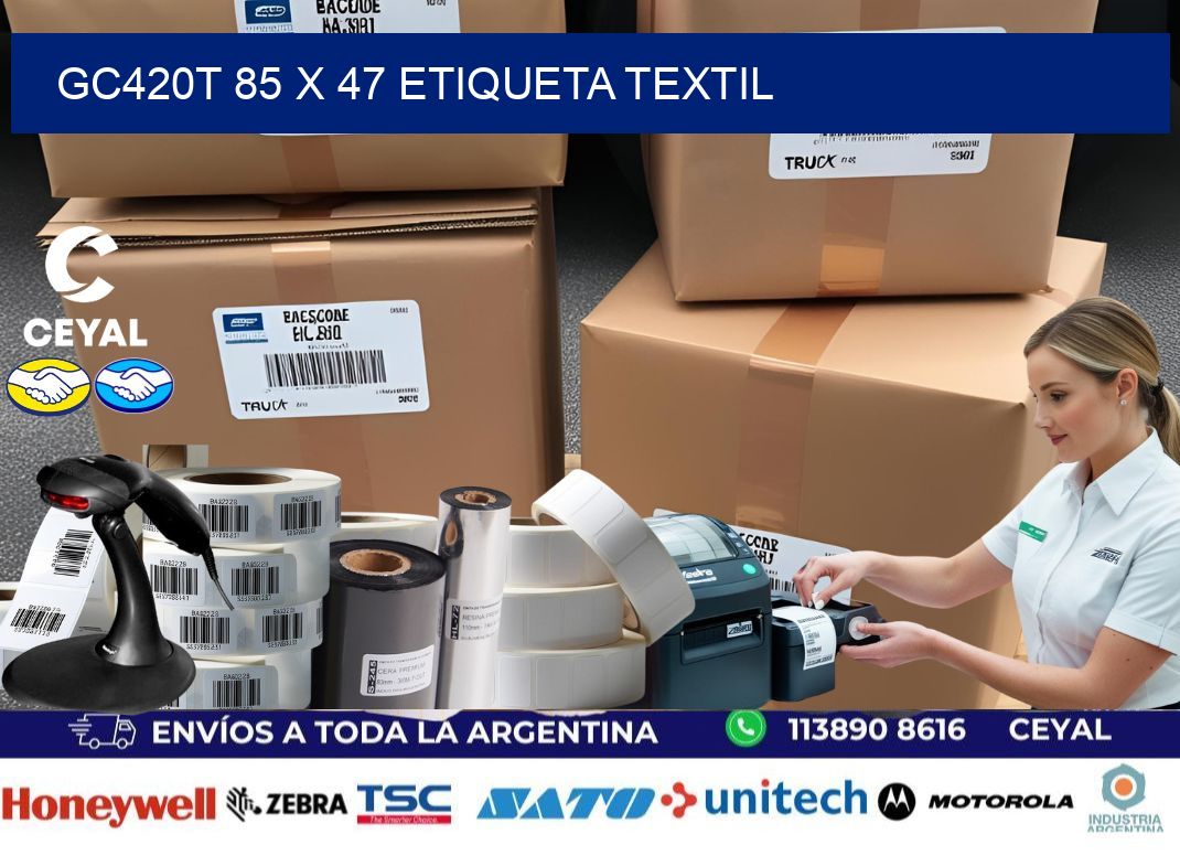 GC420T 85 x 47 ETIQUETA TEXTIL
