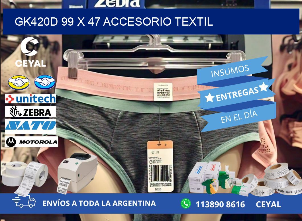 GK420D 99 x 47 ACCESORIO TEXTIL